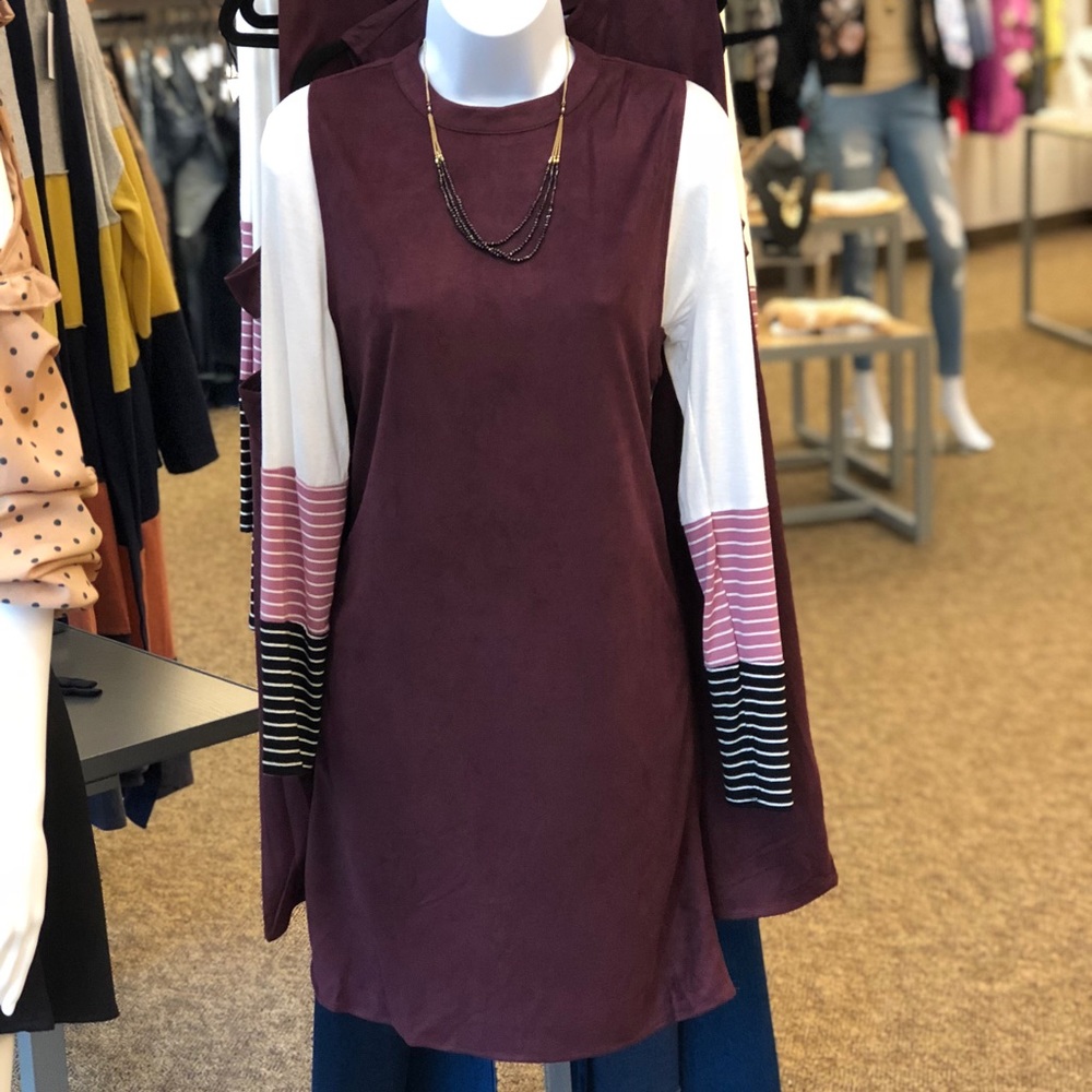 Suede Sidecut Dress